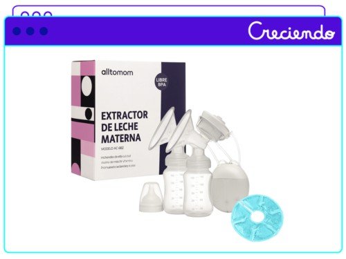 Sacaleche Extractor de Leche Materna Eléctrico Doble Alltomom AC6834