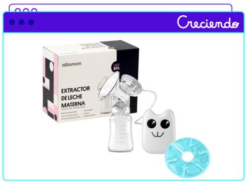 Sacaleche Extractar Eléctrico Con USB Alltomom 6833 + Almohadillas