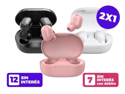2x1 Auriculares Inalámbricos Bluetooth