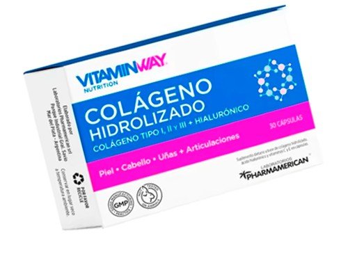 Vitamin Way Colágeno Hidrolizado Hialuronico Suplemento X30