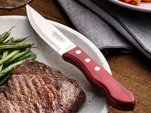 Juego De Cubiertos Tramontina Polywood 12 Piezas Acero Inox