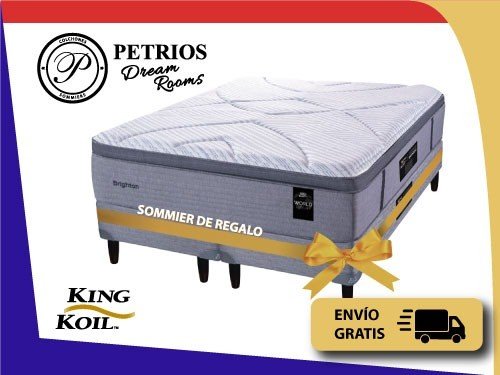 Conjunto Sommier Resortes Individuales King Koil Brighton 180x200