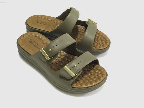 Sandalia urbana MODARE, zueco birken, colores negro, verde, camel