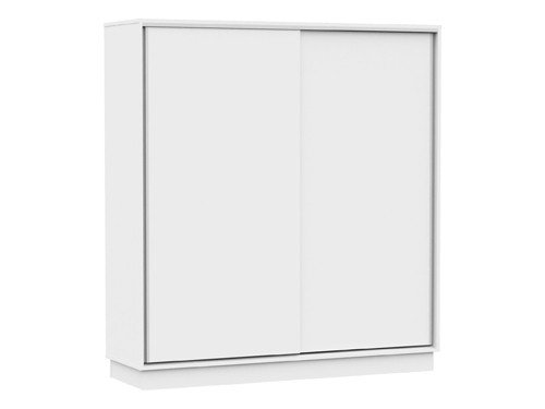 Placard 2 puertas corredizas 2 cajones blanco 200 x 180 x 58 cm Dielfe