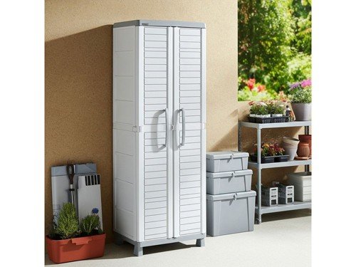 Armario grande Baru 4 estantes empotrable gris 189 x 45 x 65 cm Rimax