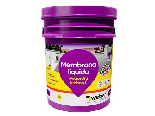 Membrana líquida Weberdry para techos blanca 20 kg Weber