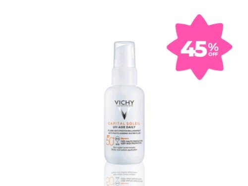 Protector Solar UV Age  Capital Soleil Fluido Invisible FPS 50+ Vichy