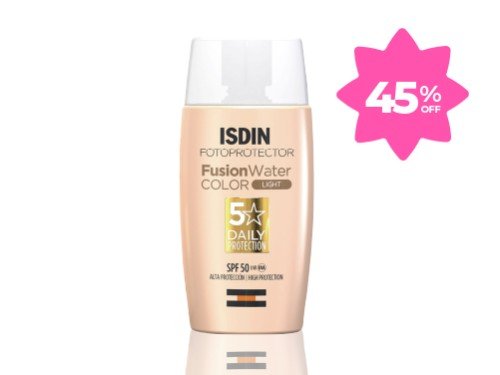 Protector Solar Foto Fusion Water Magic Color Light SPF50+ Isdin