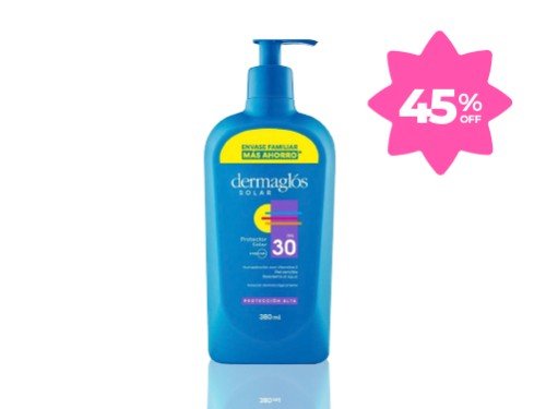 Protector Solar Emulsión Familiar 380ml FPS 30 Dermaglós