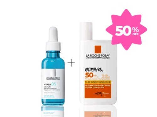 Combo Serum Hidratante + Protector Solar Fluido SPF50 La Roche-Posay