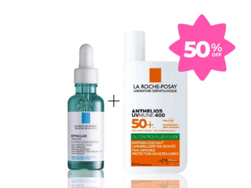 Combo Serum Anti Acné + Protector Solar Oil Control La Roche-Posay