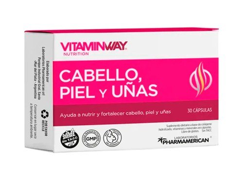 Vitamin Way Cabello Piel Y Uñas Suplemento Fortalecedor X30