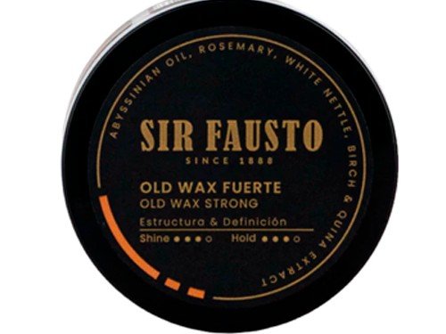Sir Fausto Men's Cultura Old Wax Cera Fijación Fuerte 100ml