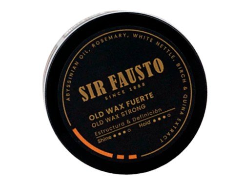 Sir Fausto Men's Cultura Old Wax Cera Fijación Fuerte 100ml