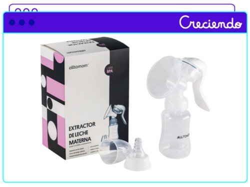 Sacaleche Manual Alltomom 6815 Con Mamadera De 150 Ml
