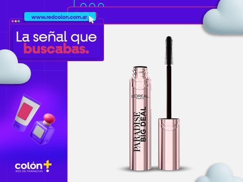 MASCARA  PARADISE BIG DEAL BLACK WSH LOREAL