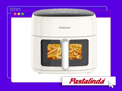 Freidora De Aire 8 L Pastalinda Cucina Air Fryer Crema