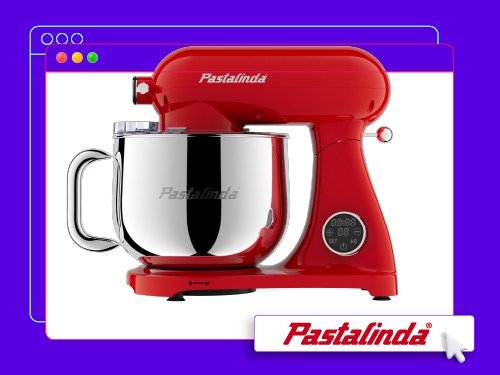 Batidora De Pie Pastalinda Cucina Planetaria Roja
