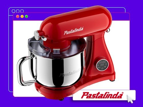 Batidora De Pie Pastalinda Cucina Planetaria Roja