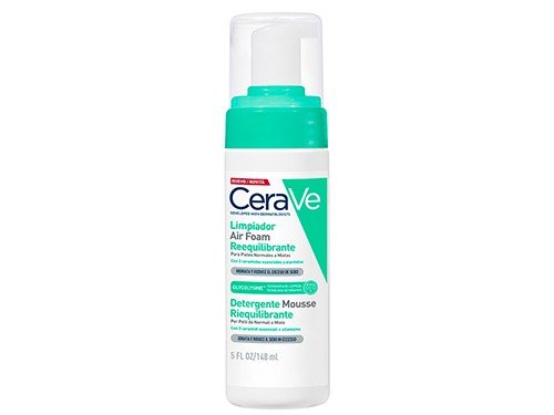 Cerave Air Foam Limpiador Facial Reequilibrante Espuma X 148ml