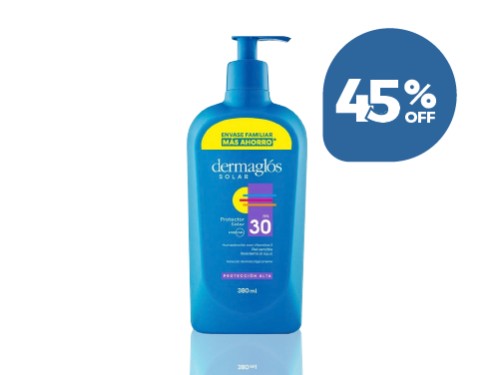 Protector Solar Emulsión Familiar 380ml FPS 30 Dermaglós