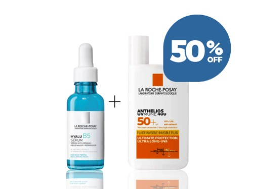 Combo Serum Hidratante + Protector Solar Fluido SPF50 La Roche-Posay