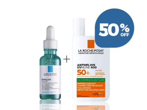 Combo Serum Anti Acné + Protector Solar Oil Control La Roche-Posay