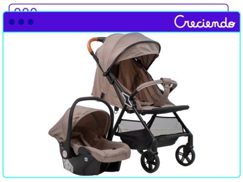 Cochecito De Bebé Mega Baby Nairobi Travel System Liviano Y Compacto