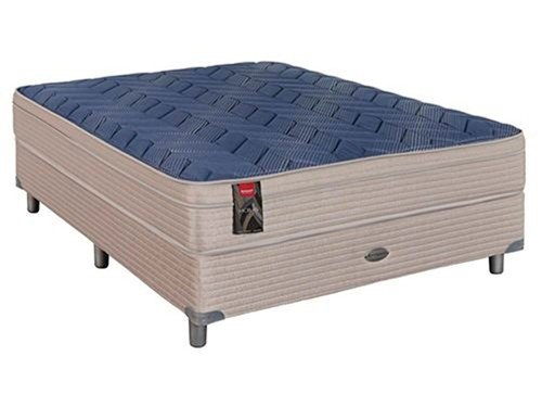 Sommier y colchón MCB 115 2 plazas resortes 140x190x59 cm Springwall