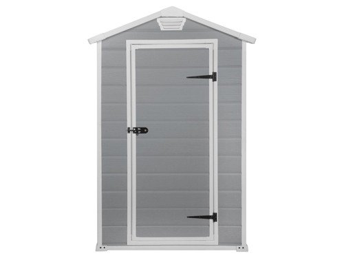 Caseta de jardín Manor gris símil madera 128 x 196 x 103 cm Keter