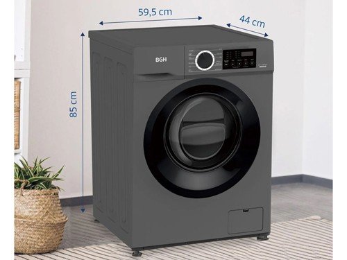 Lavarropas automático carga frontal 6 kg plateado BWFI06S24AC BGH