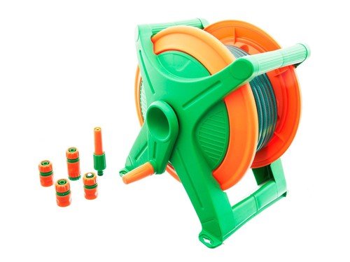 Set carro para manguera con accesorios 20 m Ergo