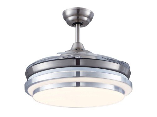 Ventilador de techo LED 4 aspas niquel Just Home Collection