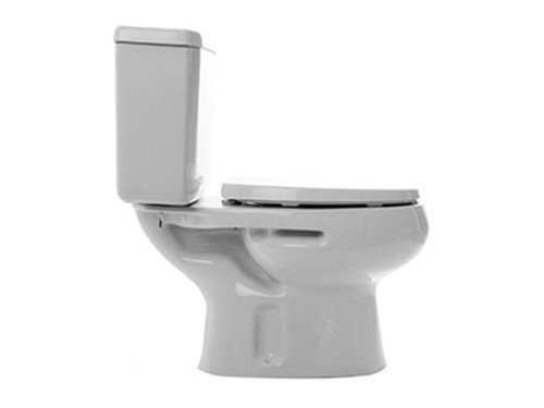 Kit inodoro largo Mónaco con depósito y acc. blanco brillante Roca