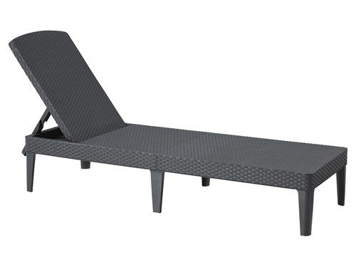 Reposera fija de rattan grafito Just Home Collection