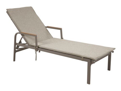 Reposera fija Dubai taupe con cojín Just Home Collection