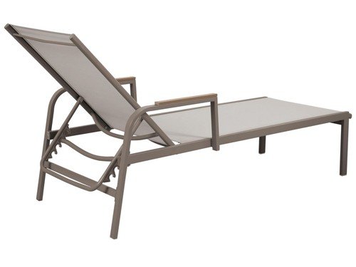 Reposera fija Dubai taupe con cojín Just Home Collection