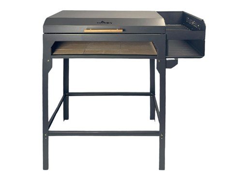 Parrilla a carbón Chulenguito emparrillado y fogonero enlozado Tromen