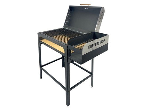 Parrilla a carbón Chulenguito emparrillado y fogonero enlozado Tromen