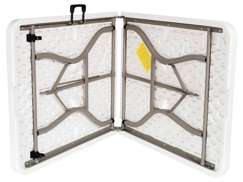 Mesa de exterior plegable blanca HY-Z180A Just Home Collection