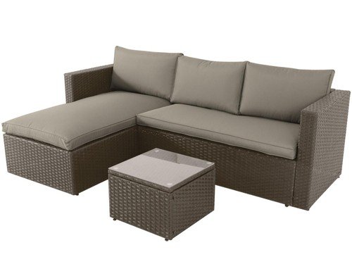 Juego de jardín exterior Livorno 3 pzs. Just Home Collection