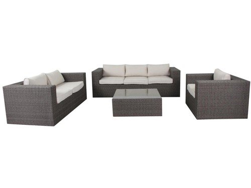 Juego de jardín exterior San Lucas rattán 4 pzs. Just Home Collection