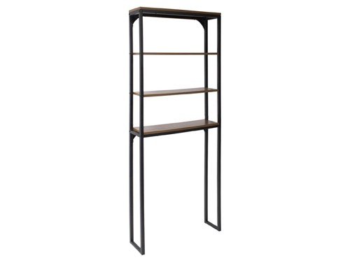 Mueble repisa organizador de baño sobre inodoro negro Sensi D' Acqua