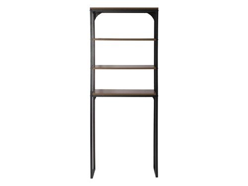 Mueble repisa organizador de baño sobre inodoro negro Sensi D' Acqua