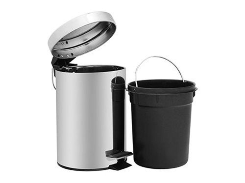 Set 2 cestos de basura a pedal acero 3 y 12 L Just Home Collection