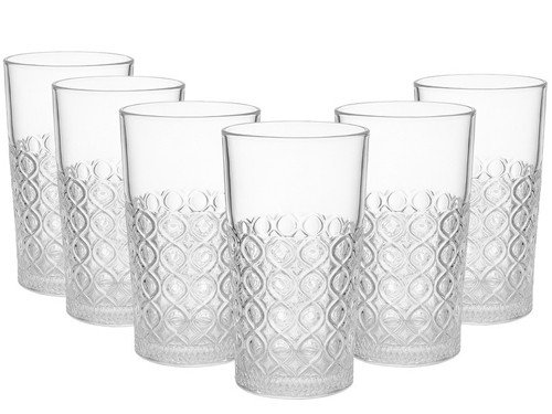 Set Vaso De Vidrio Labrado Kuchen