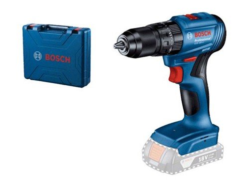 Taladro percutor inalámbrico 1/2" 18V con batería y maletín Bosch