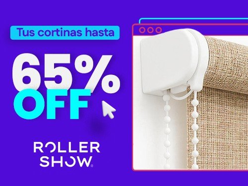 65% OFF en Cortinas Roller