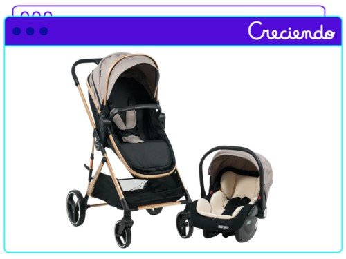 Coche Cuna DeBebé Mega Baby HELSINKI Convertible 3 En 1