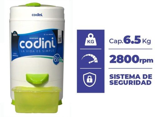 Secarropas Codini Innova Verde 6.5kgs